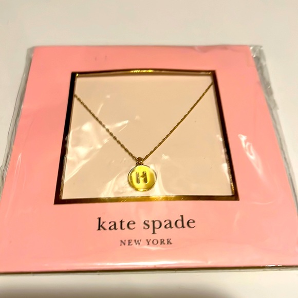kate spade Jewelry - NWT Gold Kate Spade “H” Pendent
